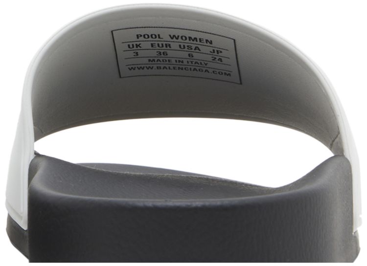Balenciaga Wmns Pool Slides White Black