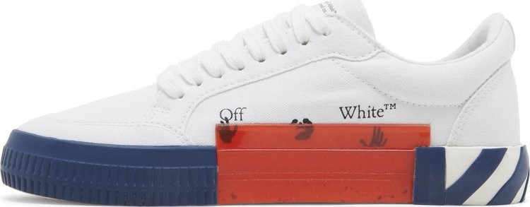 Off White Vulc Sneaker White Navy Blue