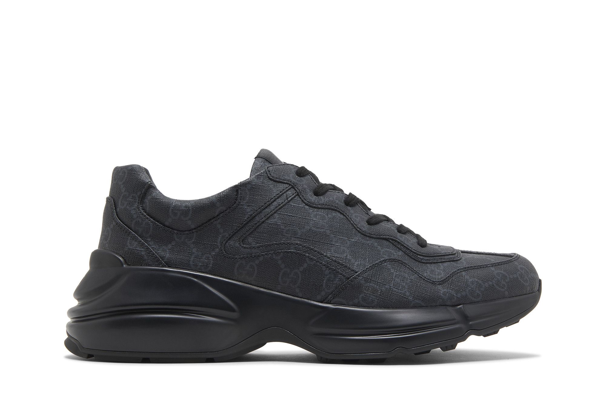 Gucci sneakers rhyton black discount