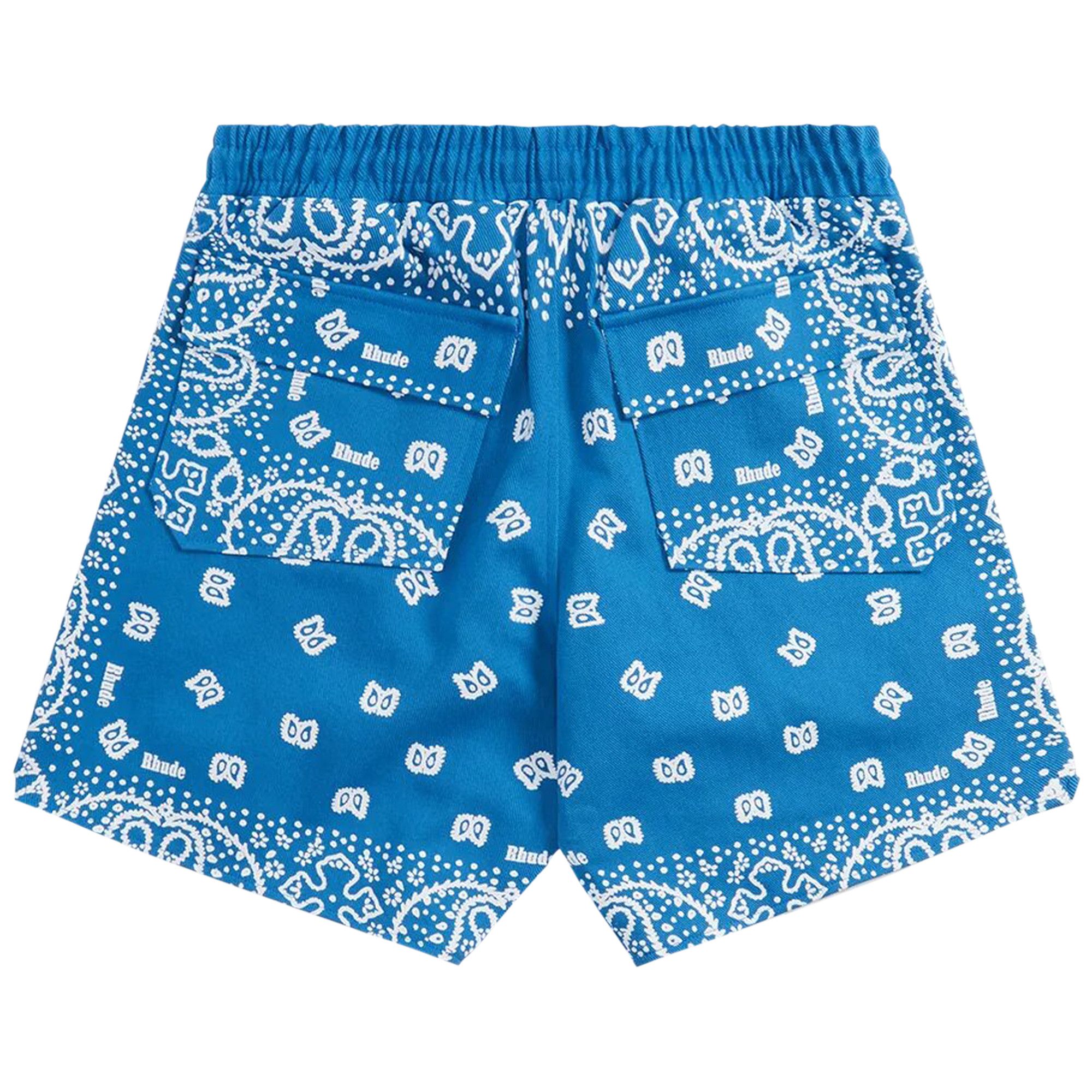 Buy Rhude Bandana Shorts 'Marine Blue' - SS23SH460094811367