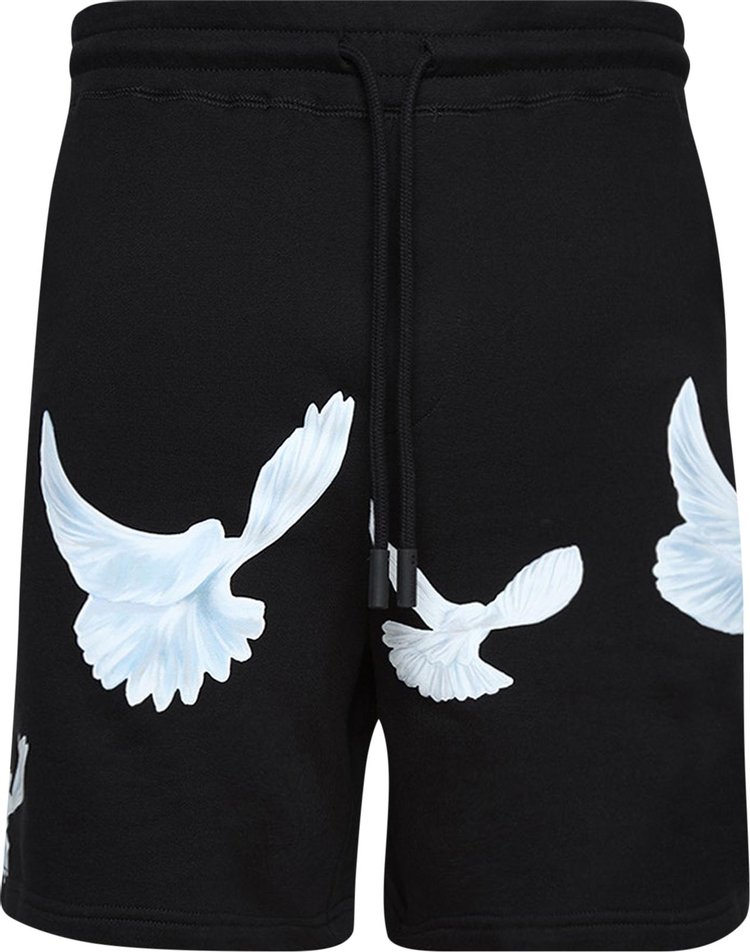 3.PARADIS Singing Doves Shorts 'Black'
