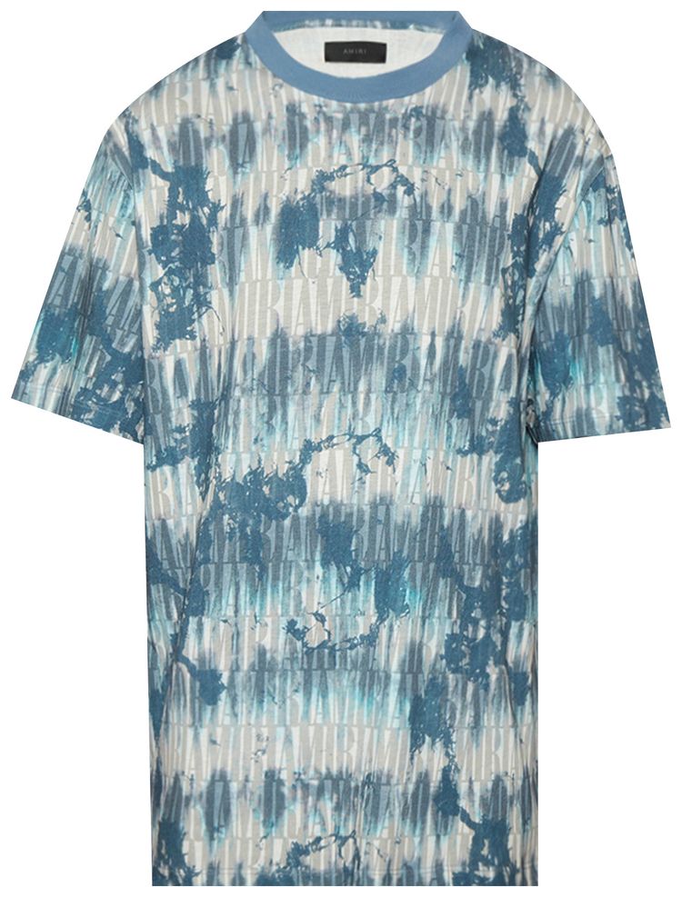 Amiri Tie Dye Tee Blue