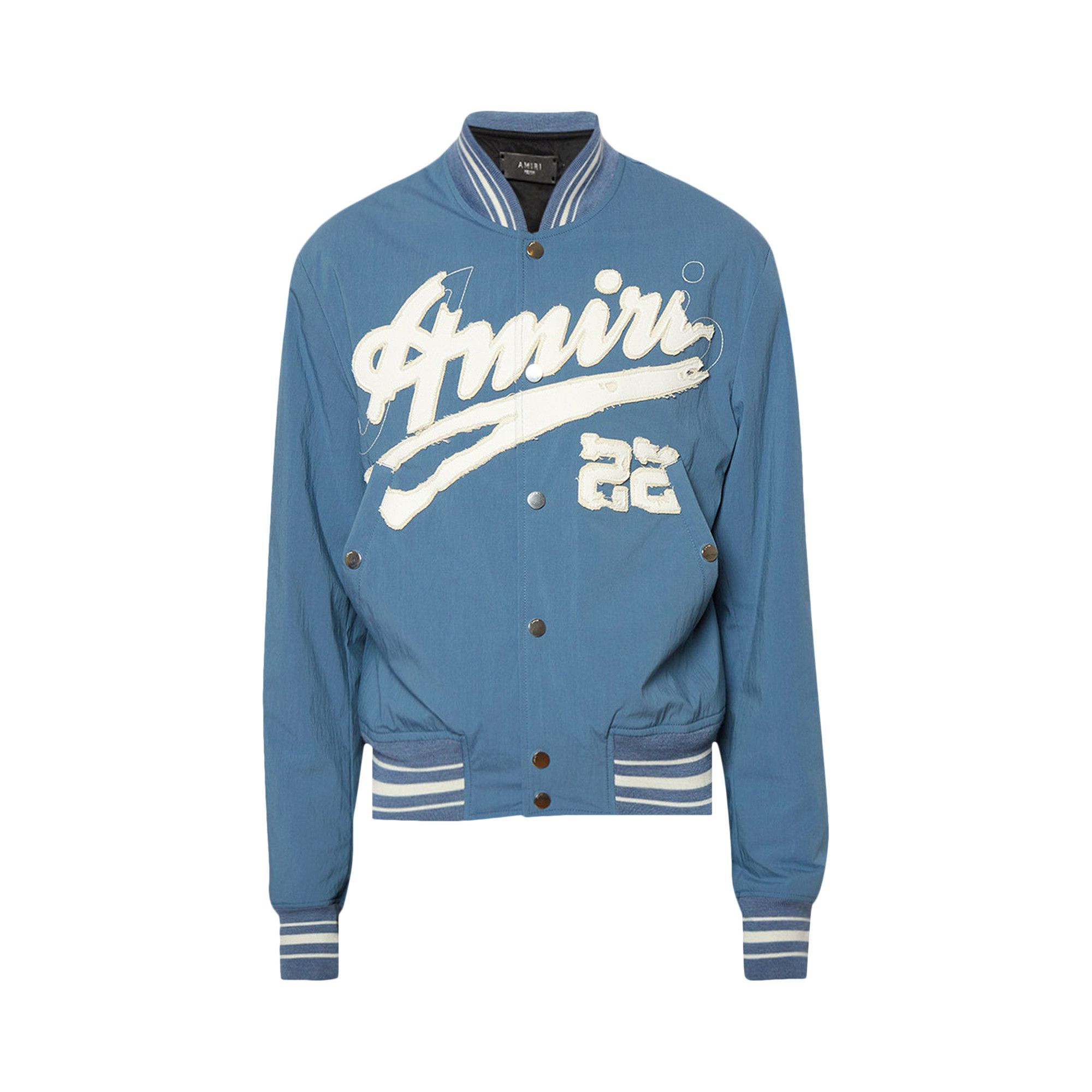 【AMIRI】エアパッチ ジャン SN52 Buy Amiri Shrunken Bomber 'Bluefin' - SS23MOS034 369 BLUE | GOAT