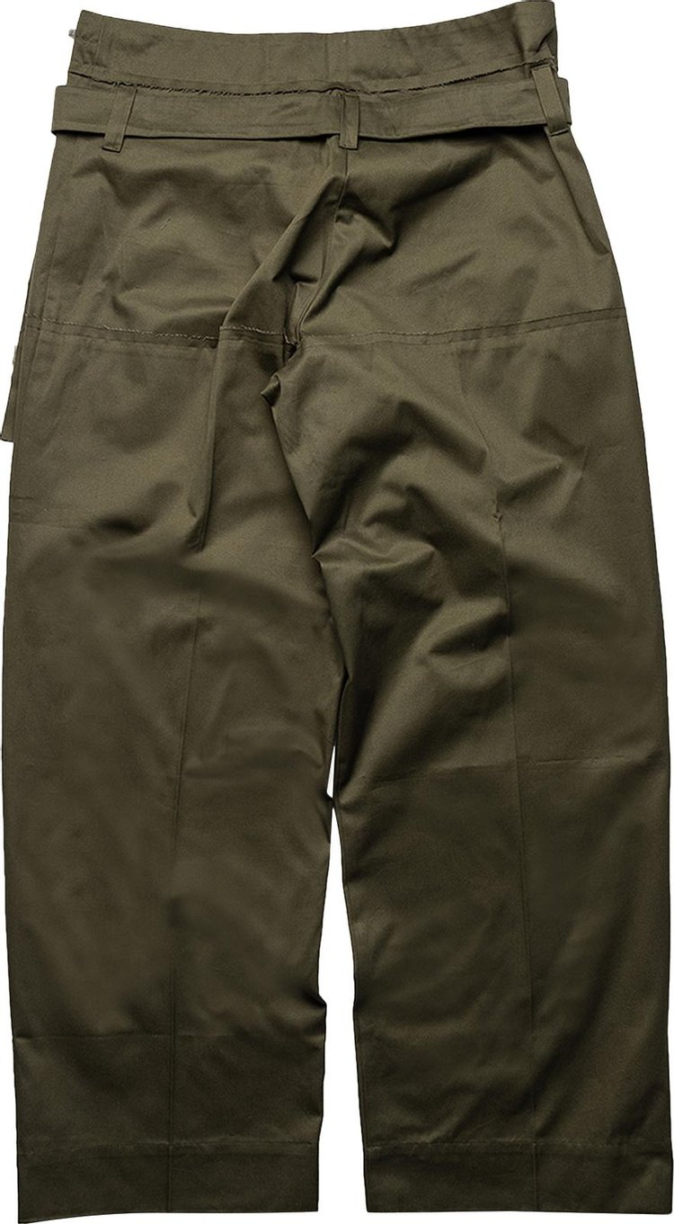 BLUEMARBLE Belted Pocket Pants Khaki