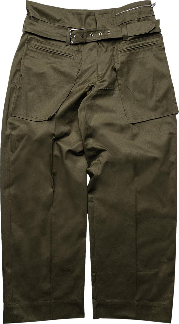 BLUEMARBLE Belted Pocket Pants 'Khaki'
