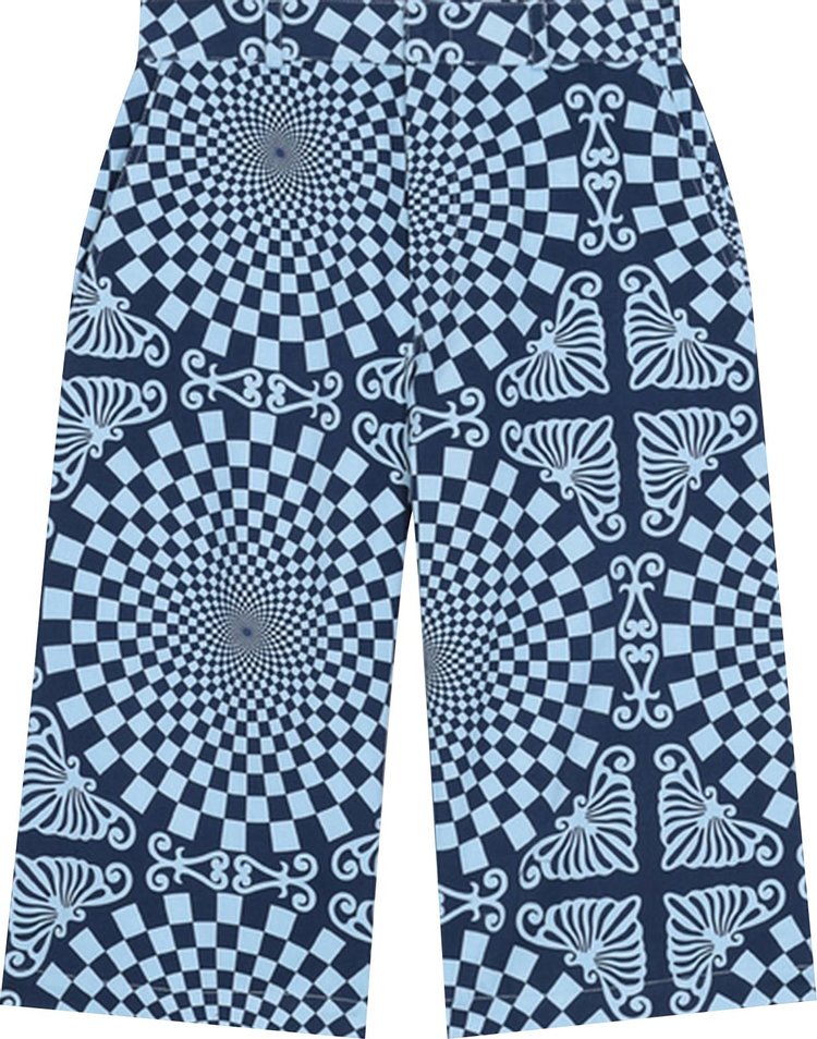 BLUEMARBLE Folk Checkerboard Print Shorts 'Blue'