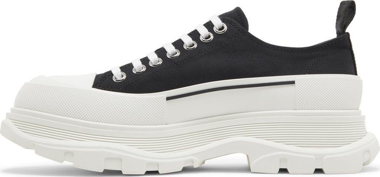 Alexander McQueen Tread Slick Lace Up Black White