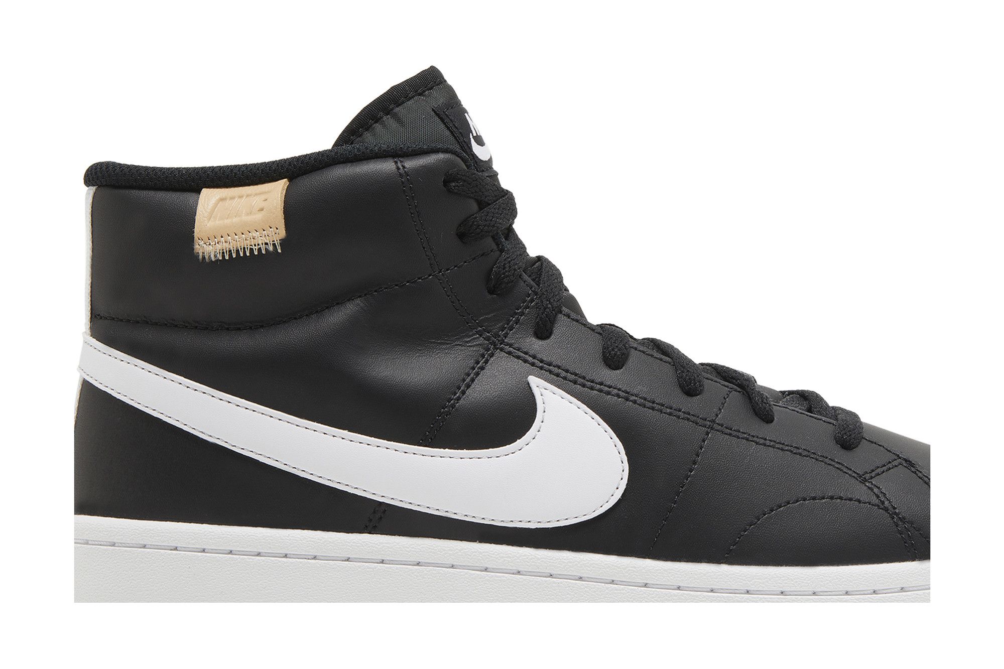 Nike court royale black leather shop