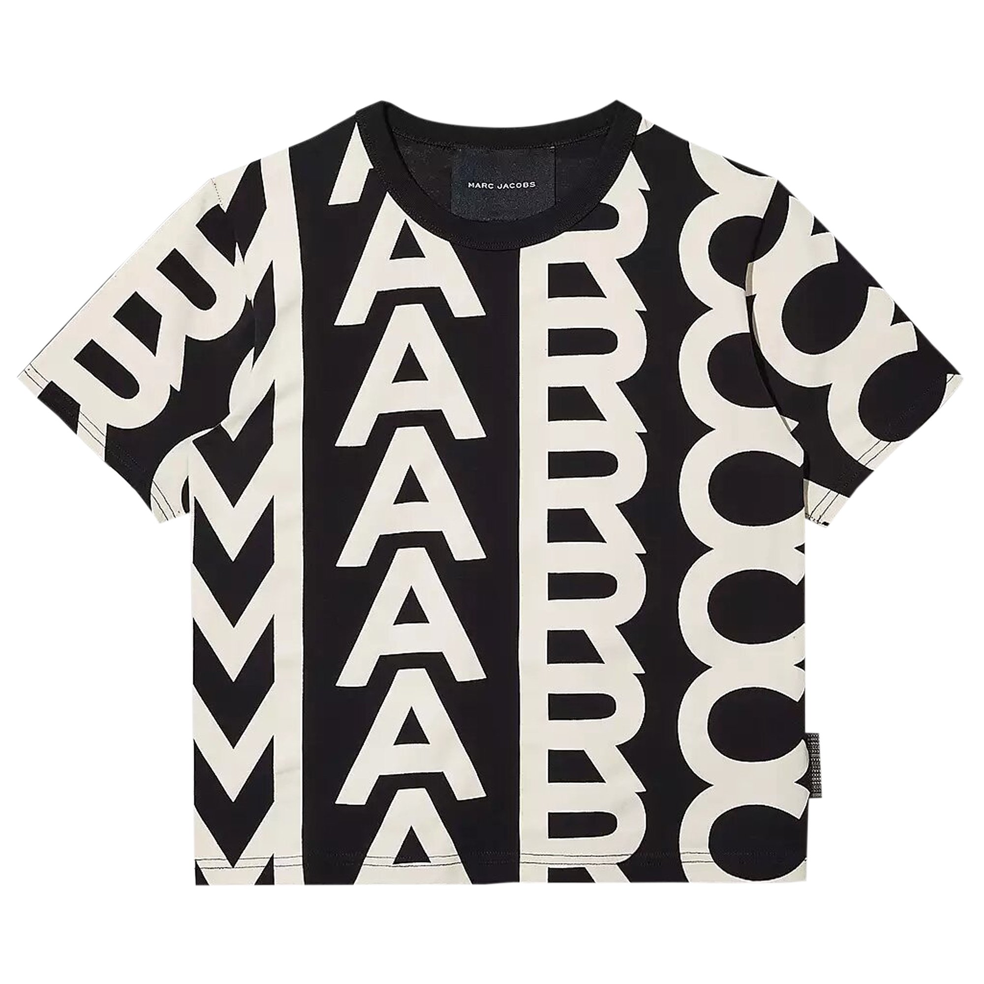 Buy Marc Jacobs Monogram Baby T-Shirt 'Black/Ivory' - C605P02PF22