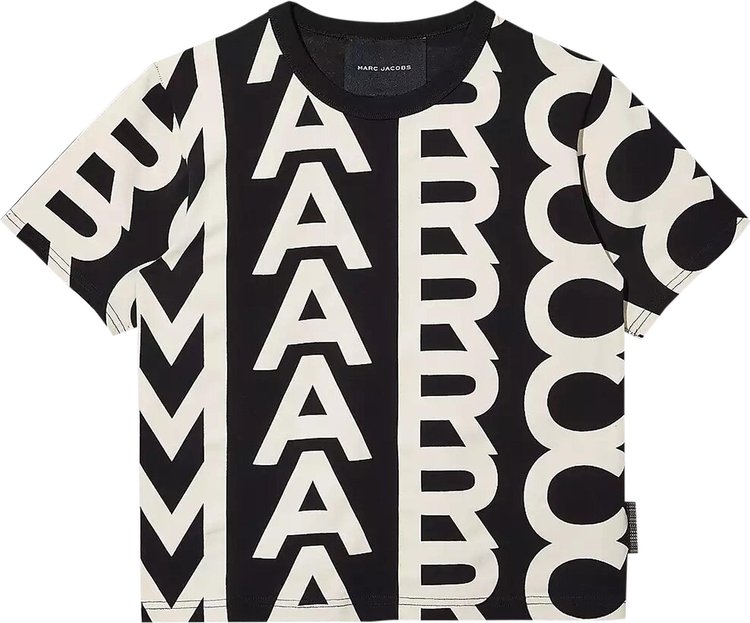 Marc Jacobs Monogram Baby T-Shirt 'Black/Ivory'