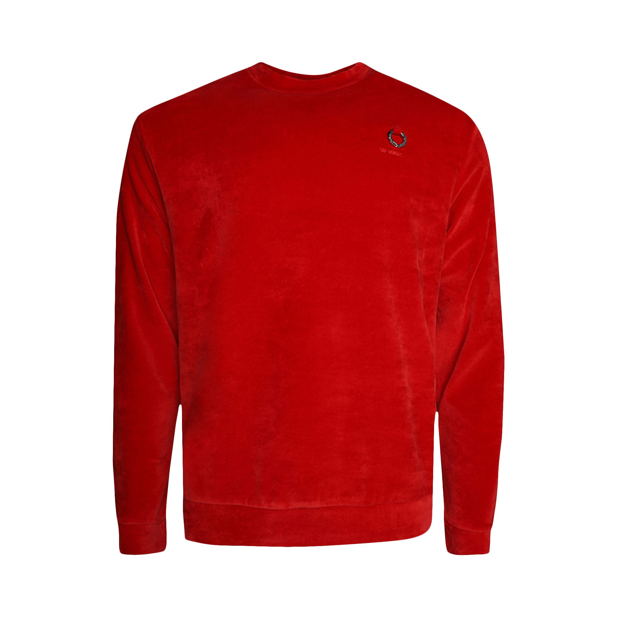 Buy Fred Perry x Raf Simons Velour Sweatshirt Goji Berry