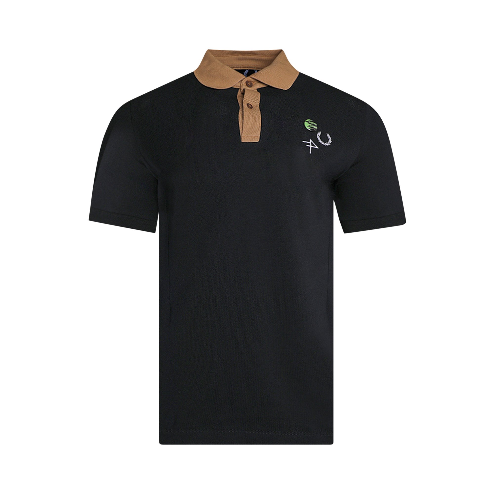 Fred Perry x Raf Simons Contrast Collar Polo Shirt 'Black'