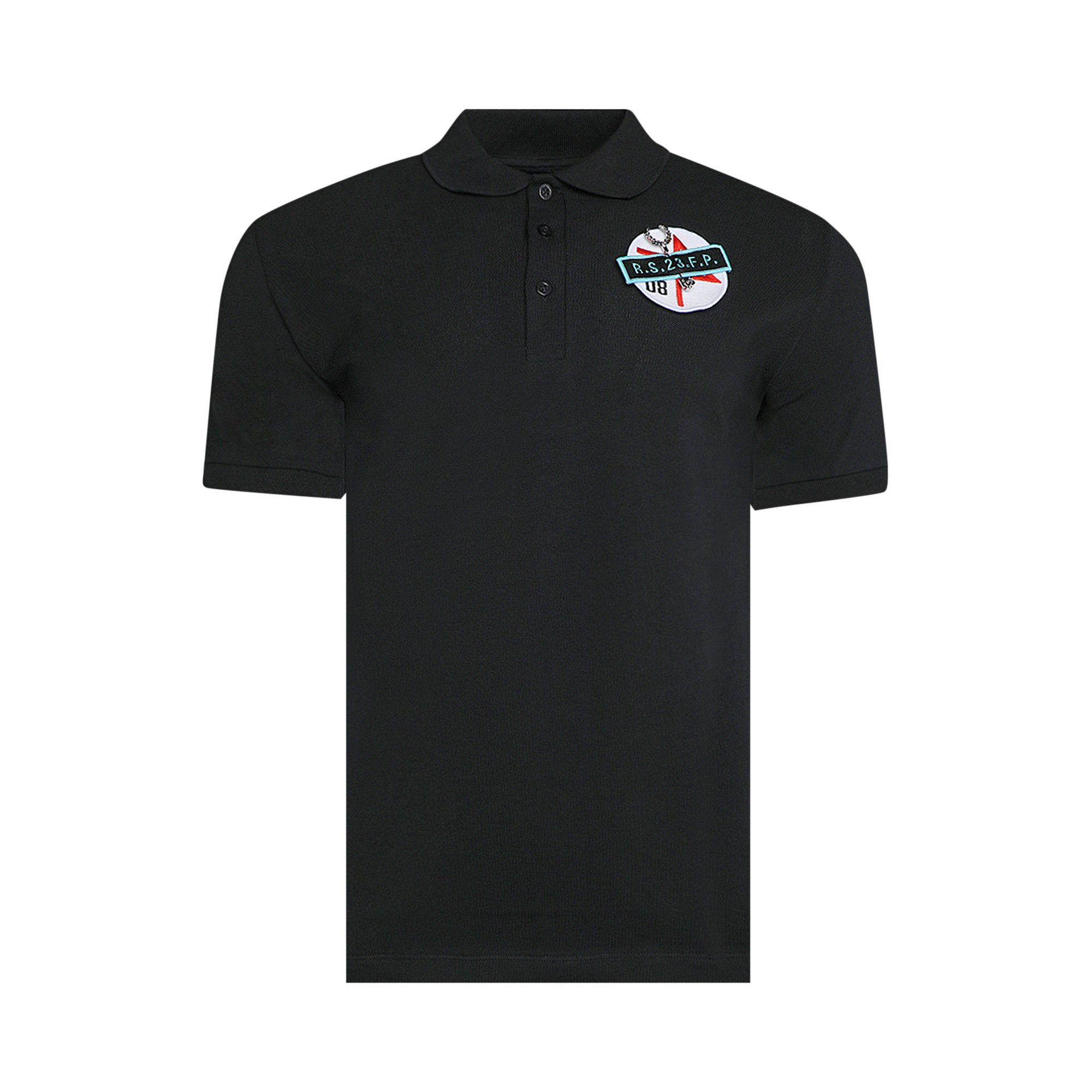 Buy Fred Perry x Raf Simons Patched Polo Shirt 'Black' - SM4201