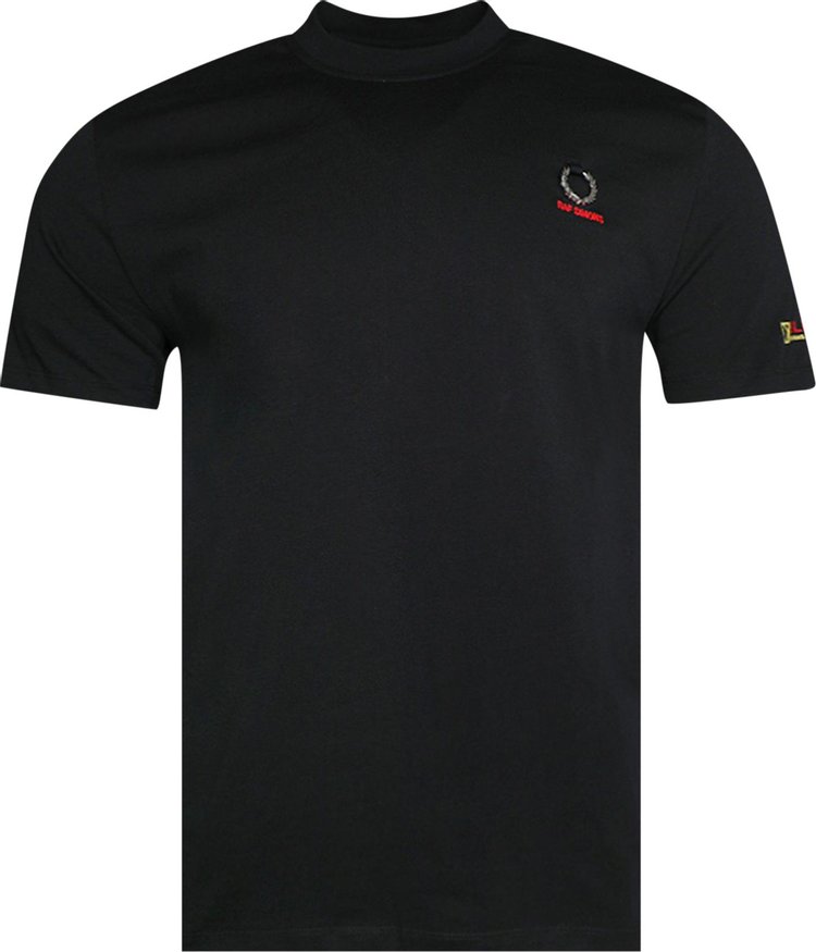 Fred Perry x Raf Simons Printed Sleeve T-Shirt 'Black'