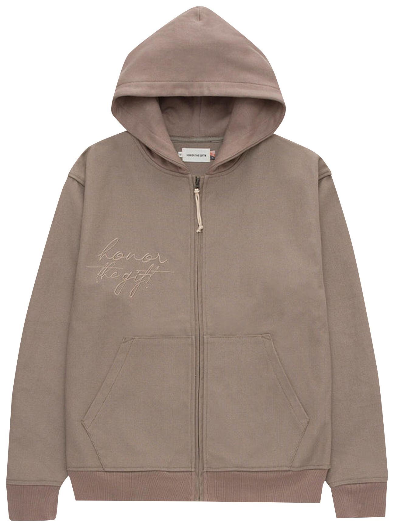 Buy Honor The Gift Full Zip Truth Hoodie 'Grey' - HTG230161 GREY | GOAT