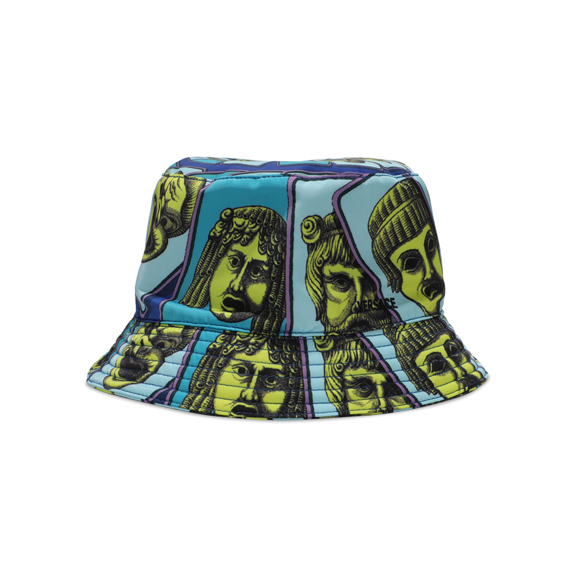 【送料&関税込】Versace Bucket Hat Versace Men's' Jacquard Logo Bucket Hat in Light Blue | LN-CC®