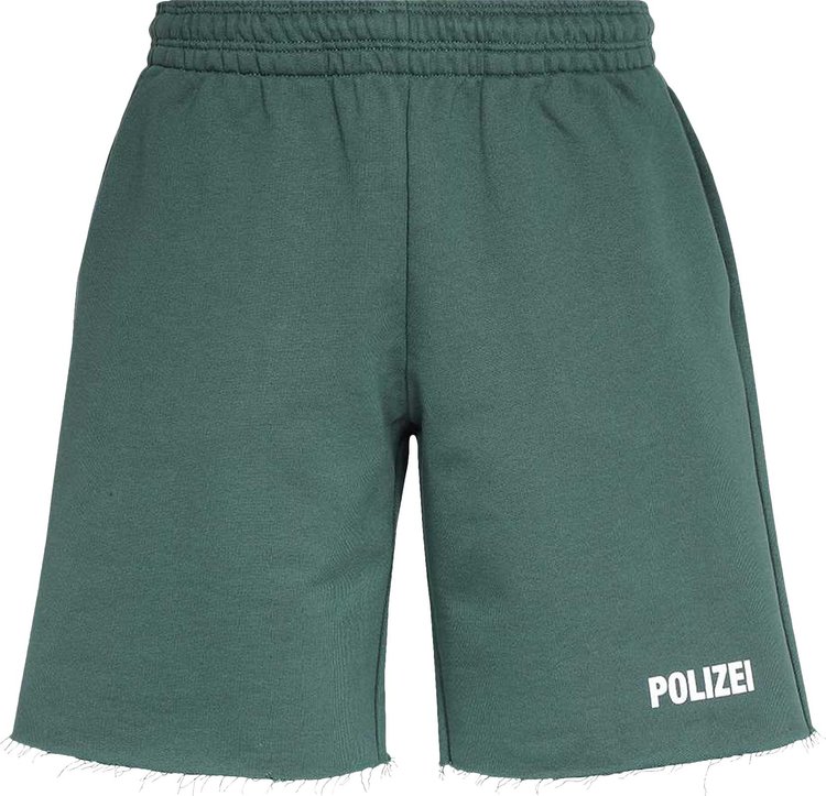 Vetements Polizei Shorts Police Green