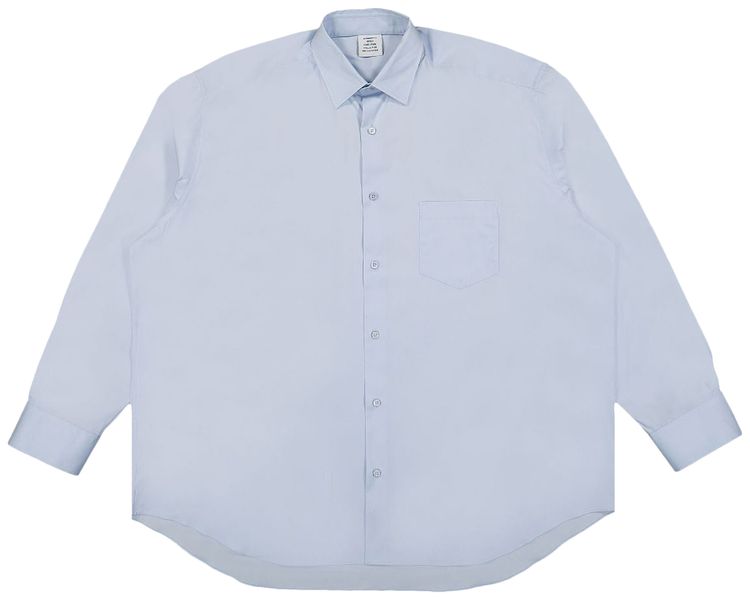 Vetements Back Logo Shirt Light Blue