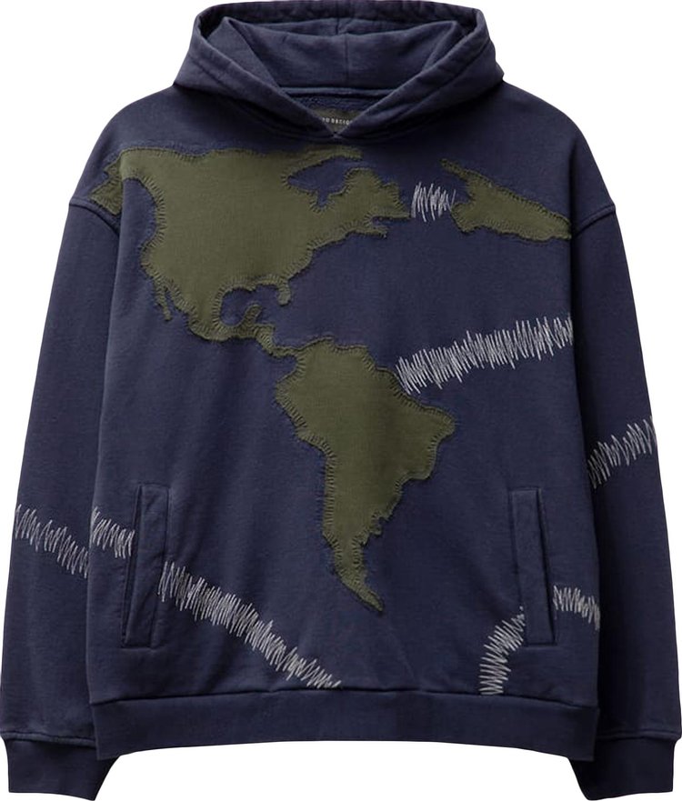 Who Decides War Pangia Hooded Pullover 'Navy/Olive'