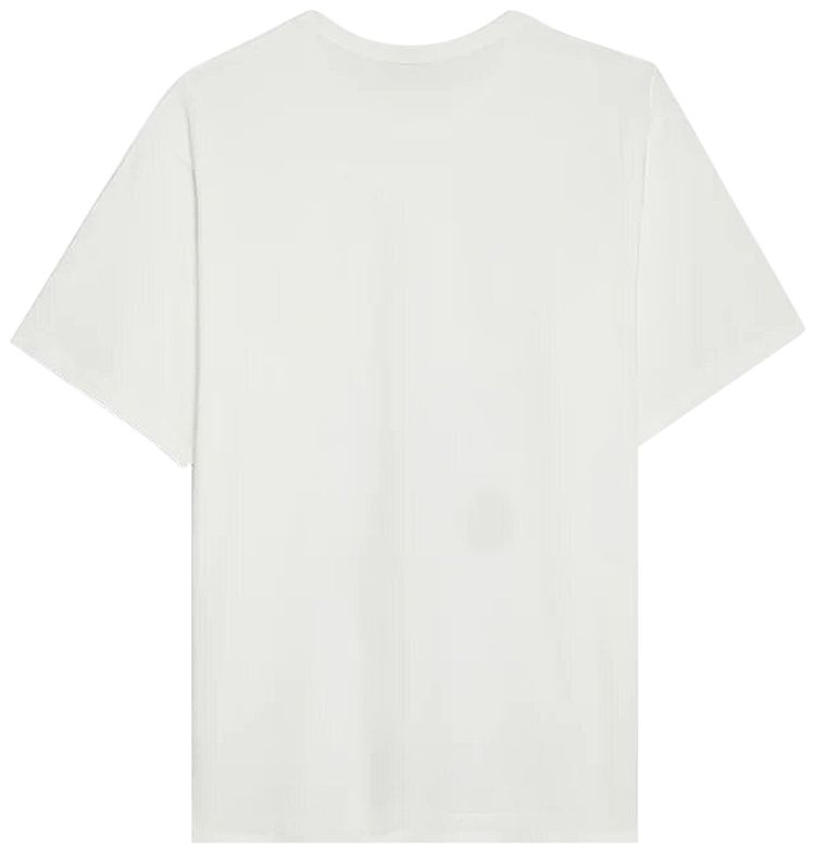 Yohji Yamamoto Pour Homme Round Neck Half Sleeve T Shirt Off White