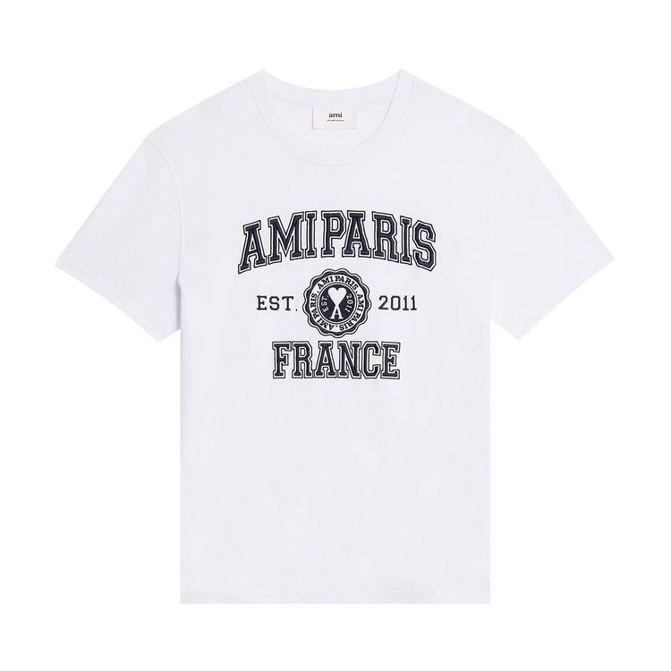 Ami France Logo T Shirt White