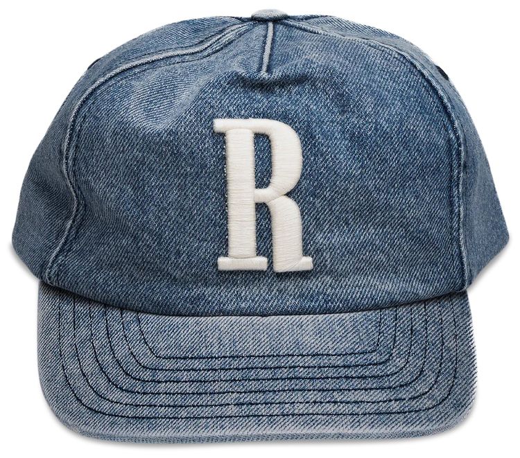 Rhude Logo Denim Hat Dark Indigo