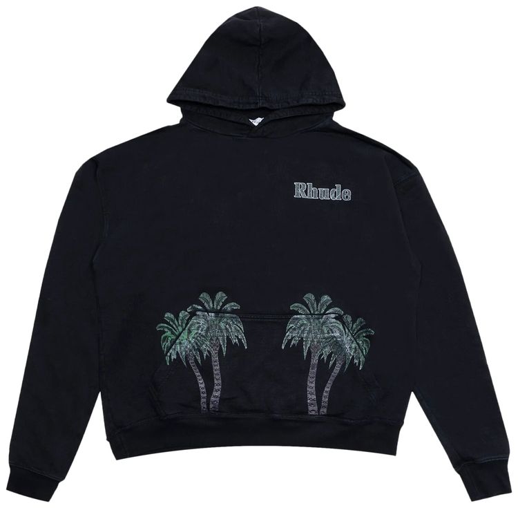 Rhude Port De Gustavia Hoodie Vintage Black