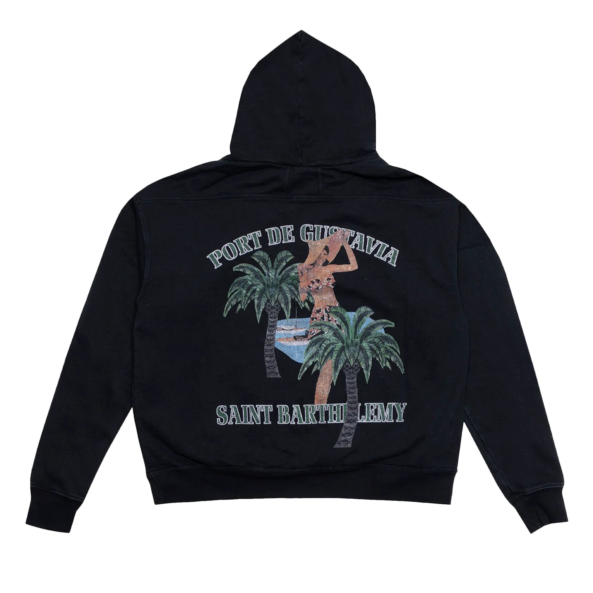 Buy Rhude Port De Gustavia Hoodie 'Vintage Black