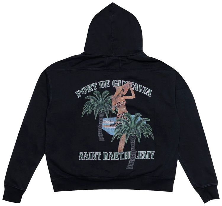 Rhude Port De Gustavia Hoodie Vintage Black