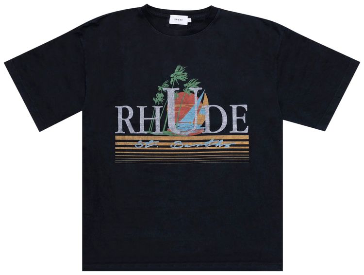 Rhude Sunset Tee Vintage Black