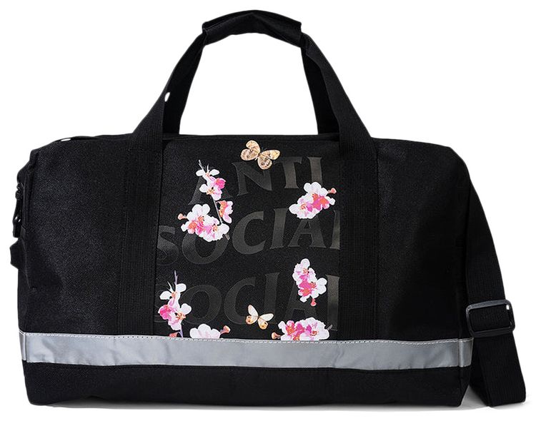 Anti Social Social Club Kkoch 3M High Vis Duffle Bag Black