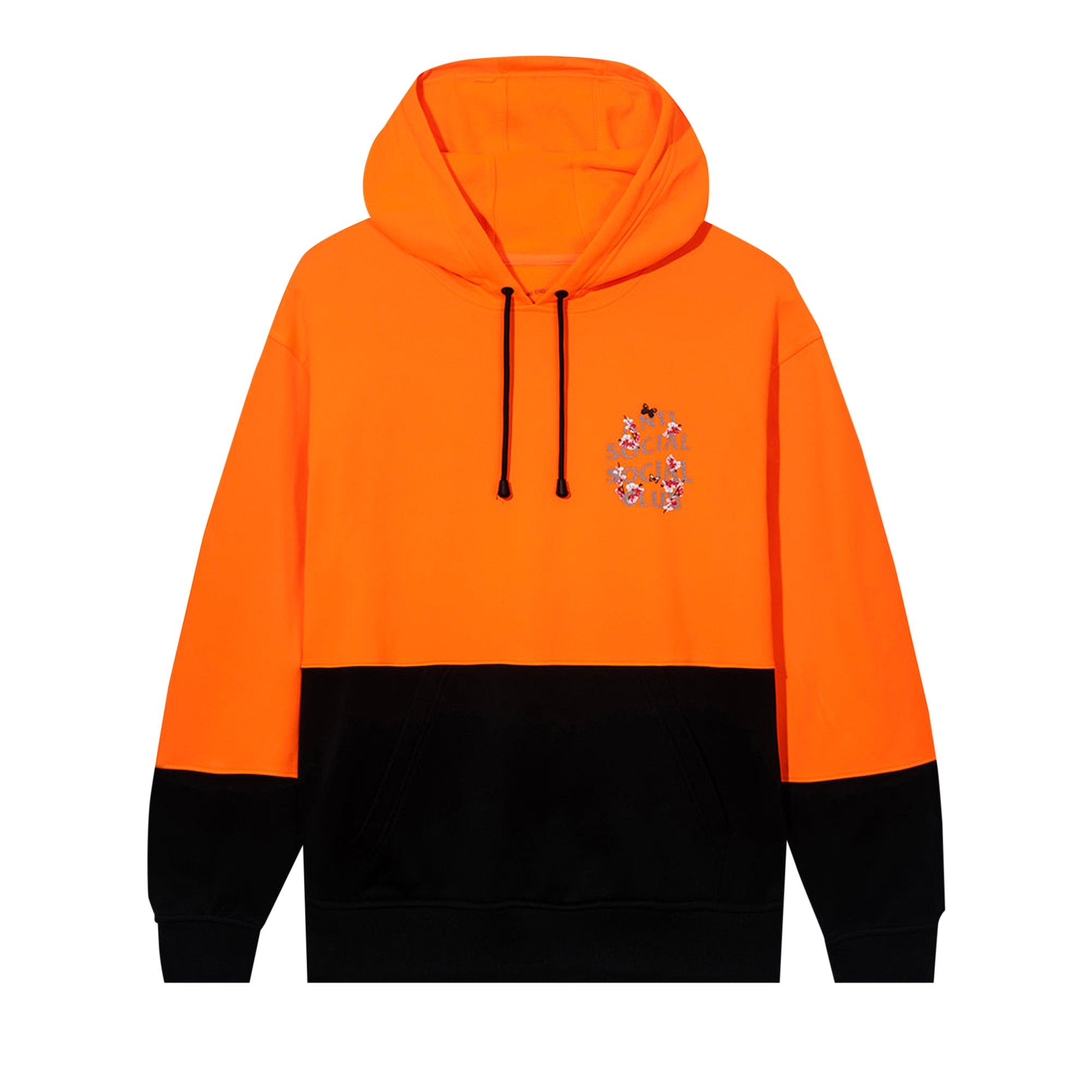 Anti social club orange hoodie deals