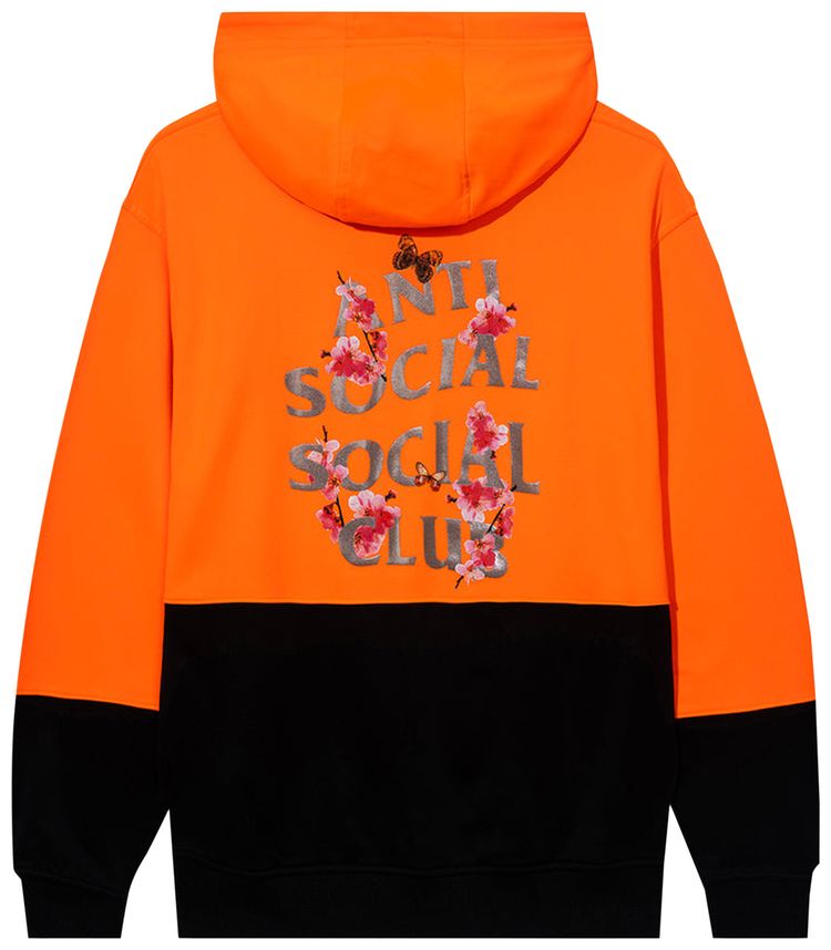 Anti Social Social Club Kkoch Construction Safety Hoodie Orange