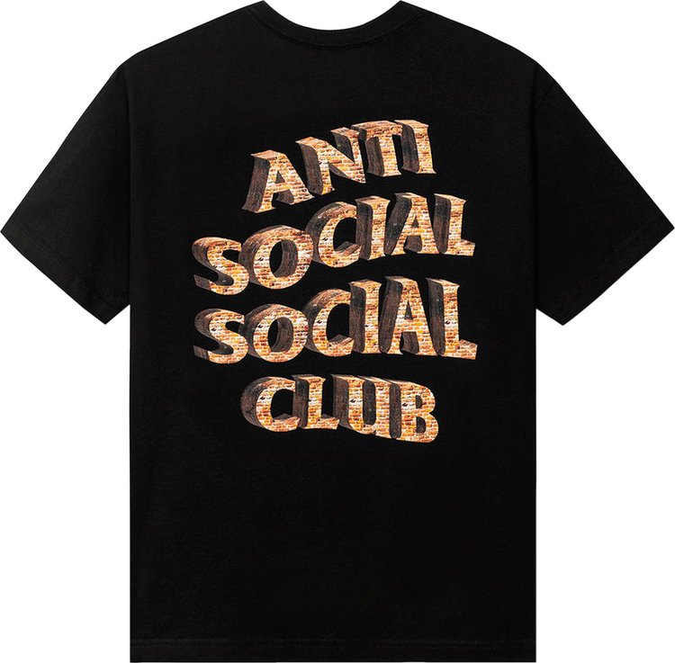 Anti Social Social Club White Picket Fence Tee Black