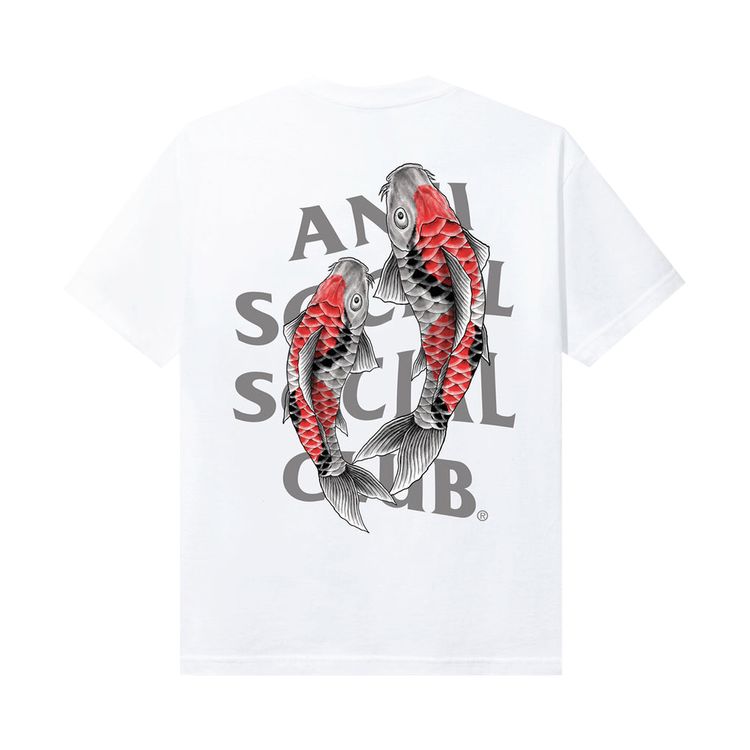 Anti Social Social Club Koi Garden Tee 3M Reflective White