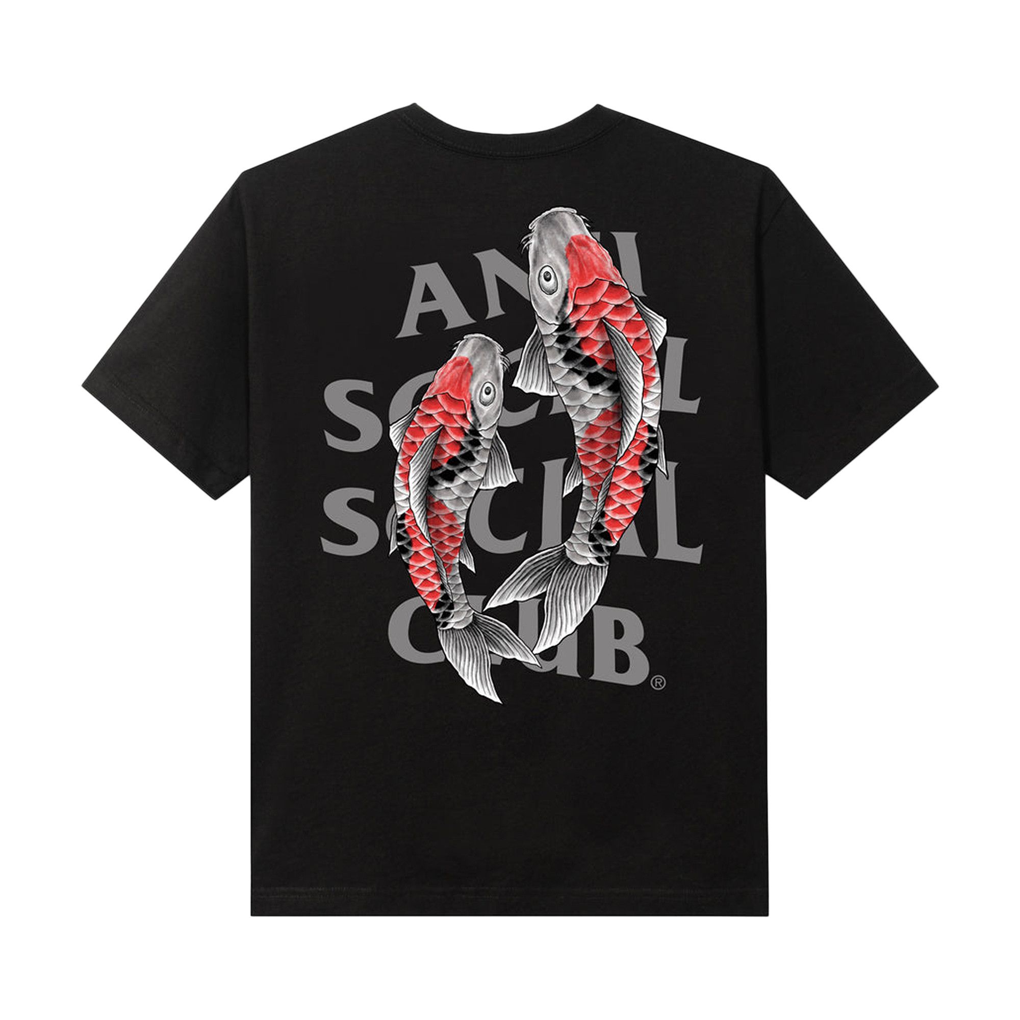 Buy Anti Social Social Club Koi Garden Tee (3M Reflective) 'Black