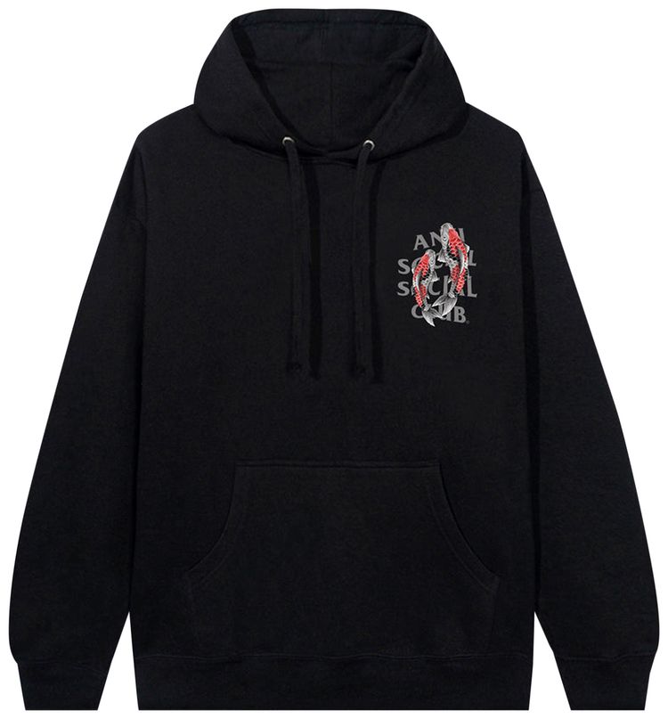 Buy Anti Social Social Club Koi Garden Hoodie (3M Reflective) #39 Black