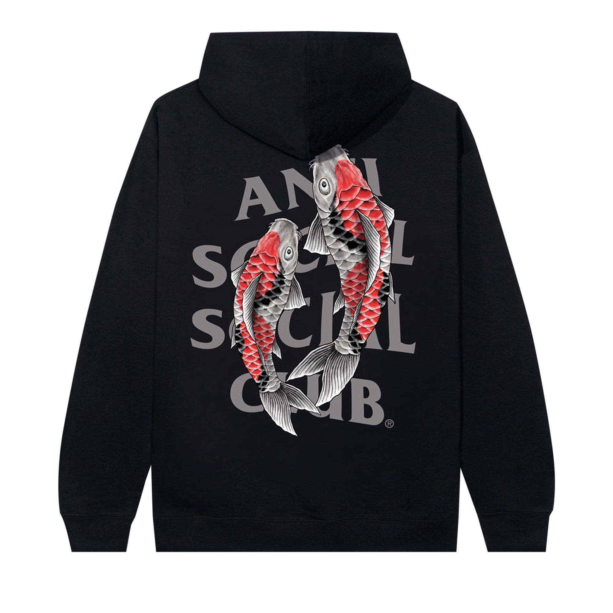 Buy Anti Social Social Club Koi Garden Hoodie 3M Reflective Black 0657 1SS230106KGH3R BLAC GOAT