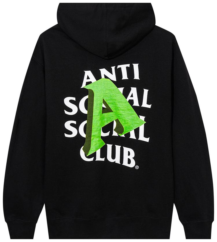Anti Social Social Club A Is For Zip Hoodie Black