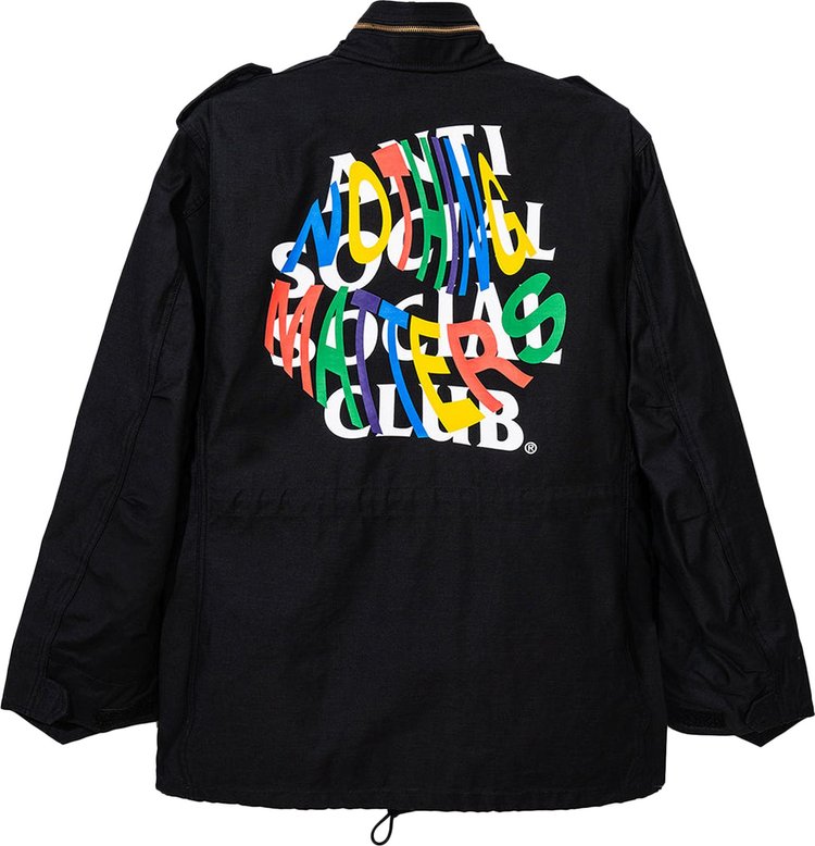 Anti Social Social Club x Alpha M65 Field Coat Black