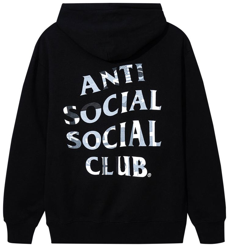 Anti Social Social Club x Alpha Essential Hoodie Black