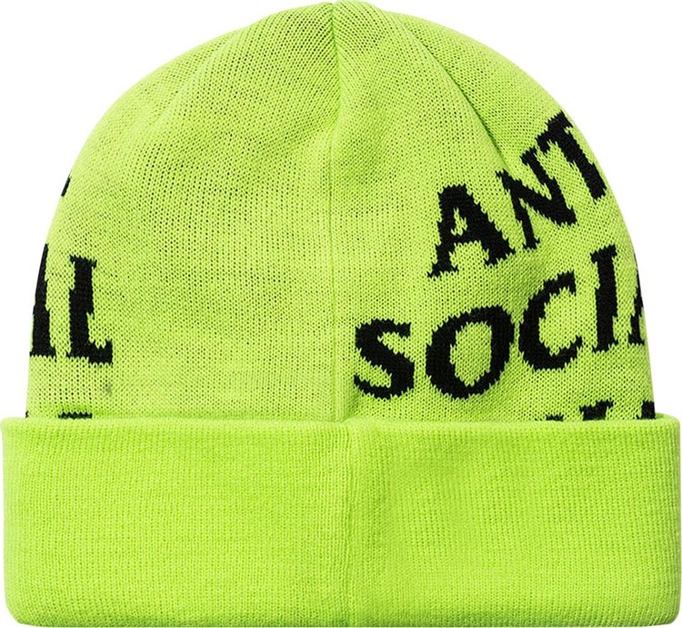 Anti Social Social Club Blair Switch Beanie Neon