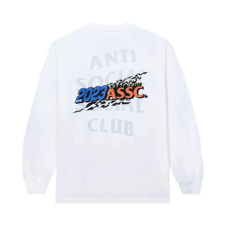 Anti Social Social Club Let It Go Long Sleeve Tee White