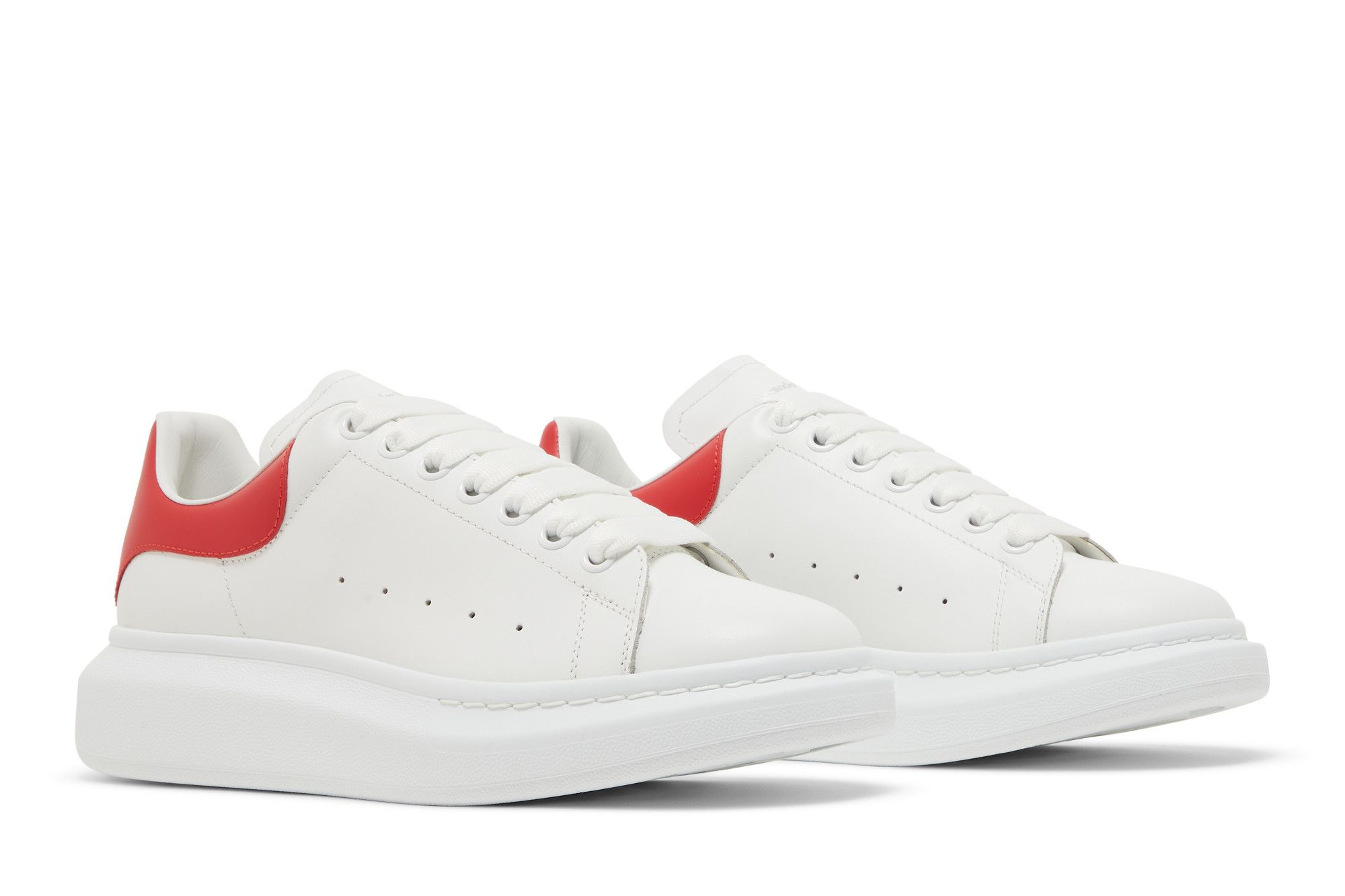 Buy Alexander McQueen Oversized Sneaker White Lust Red 727388 WHGP5 9676 GOAT