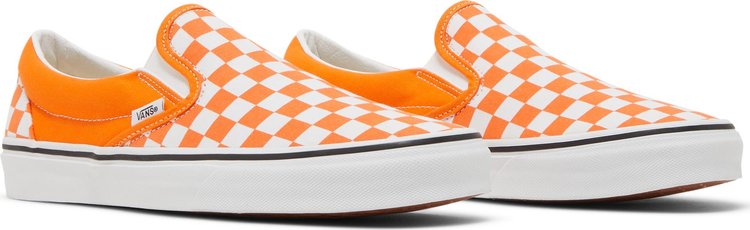 Classic Slip On Orange Tiger Checkerboard