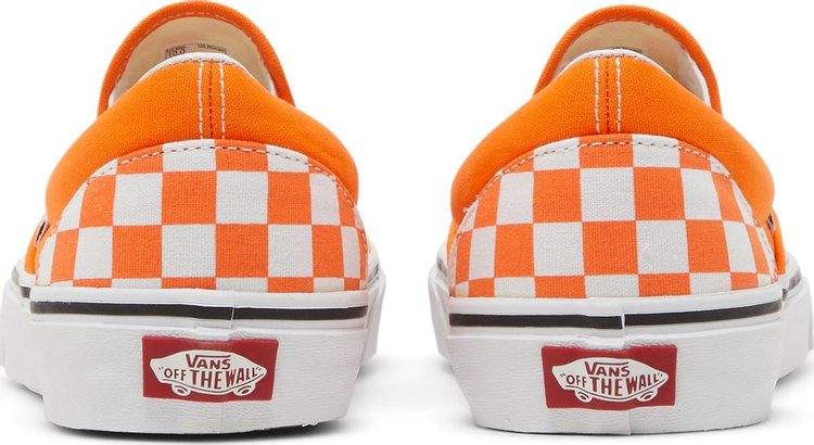 Classic Slip On Orange Tiger Checkerboard