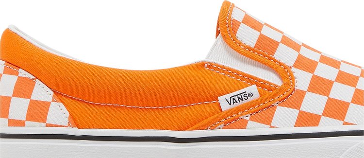 Classic Slip On Orange Tiger Checkerboard