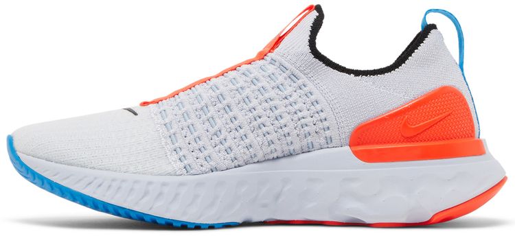 Nike Wmns React Phantom Run Flyknit 2 Grey Bright Crimson