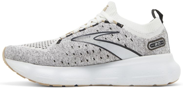 Brooks Wmns Glycerin StealthFit 20 White Black Cream