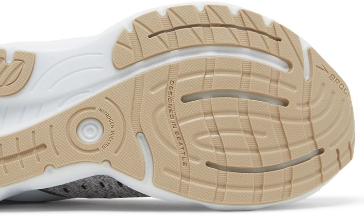 Brooks Wmns Glycerin StealthFit 20 White Black Cream